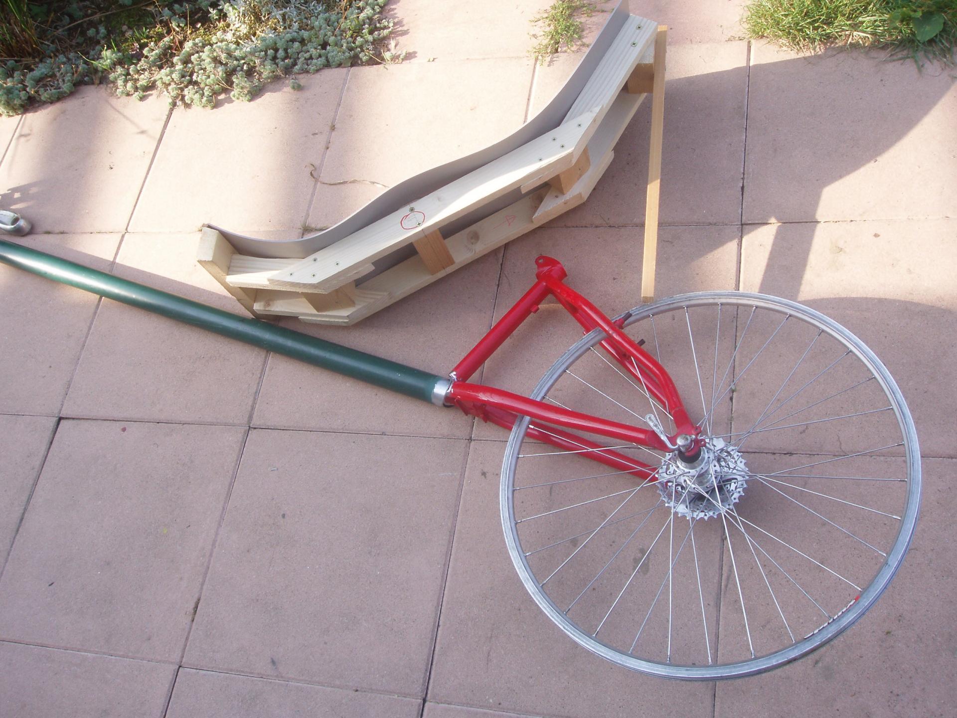 Positionnement des pièces avec le siège prototype.